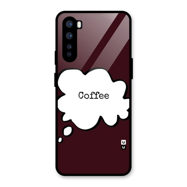 Coffee Bubble Glass Back Case for OnePlus Nord