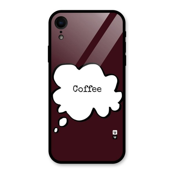 Coffee Bubble Glass Back Case for XR