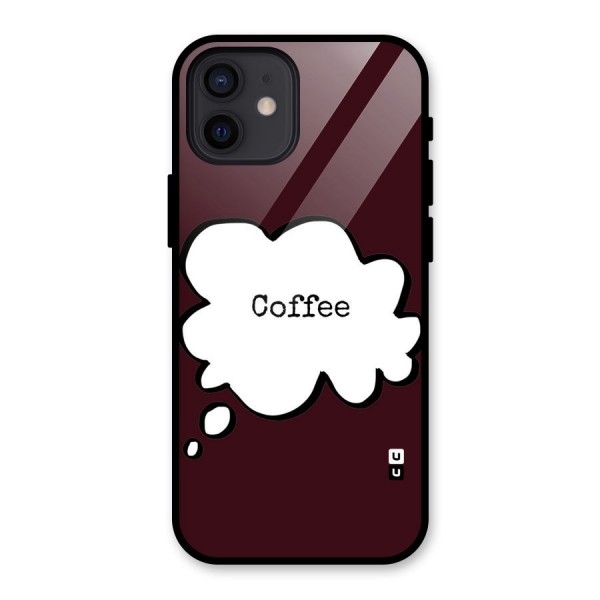 Coffee Bubble Glass Back Case for iPhone 12