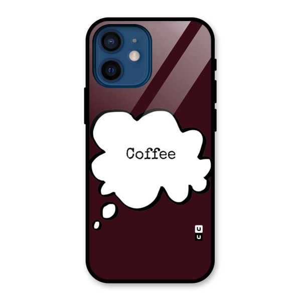Coffee Bubble Glass Back Case for iPhone 12 Mini