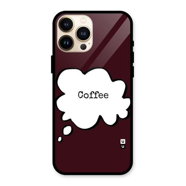 Coffee Bubble Glass Back Case for iPhone 13 Pro Max