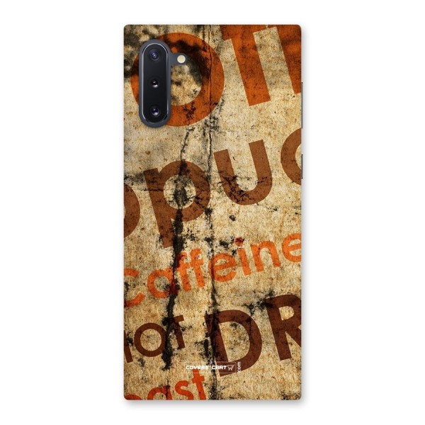 Coffee Caffeine Back Case for Galaxy Note 10