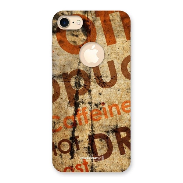 Coffee Caffeine Back Case for iPhone 7 Logo Cut