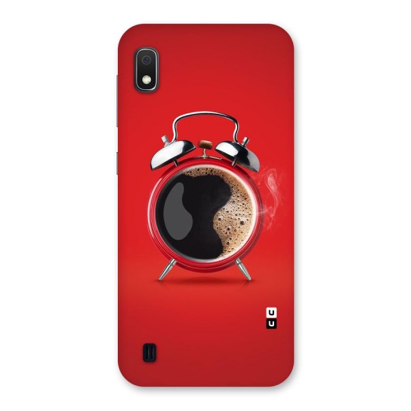 Coffee Clock Back Case for Galaxy A10