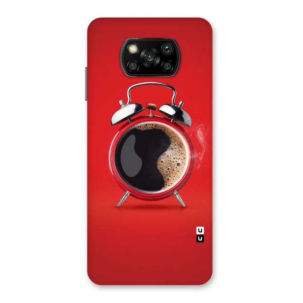 Coffee Clock Back Case for Poco X3