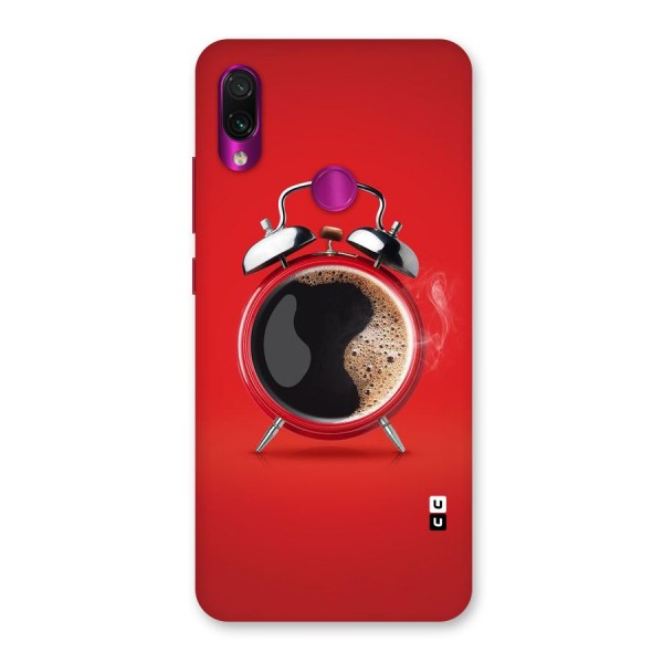 Coffee Clock Back Case for Redmi Note 7 Pro