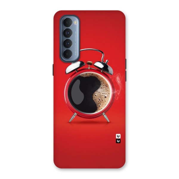 Coffee Clock Back Case for Reno4 Pro