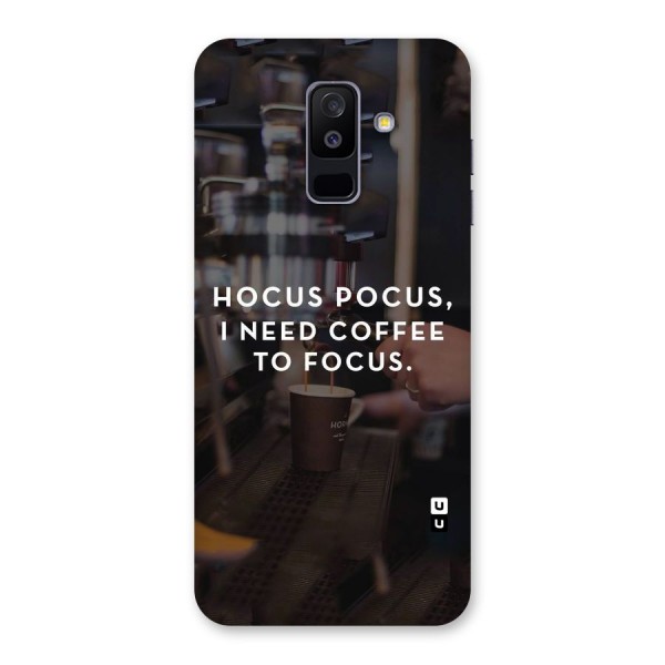 Coffee Focus Back Case for Galaxy A6 Plus