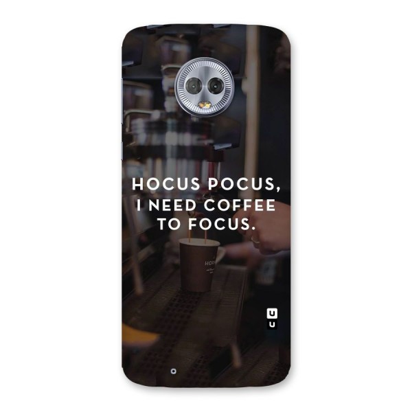Coffee Focus Back Case for Moto G6