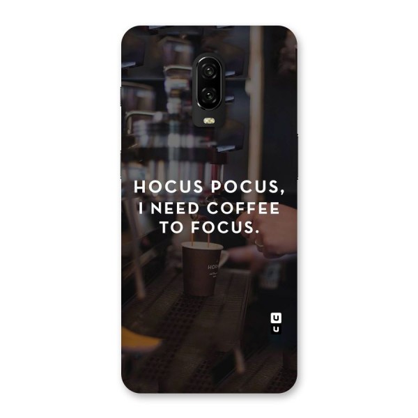 Coffee Focus Back Case for OnePlus 6T
