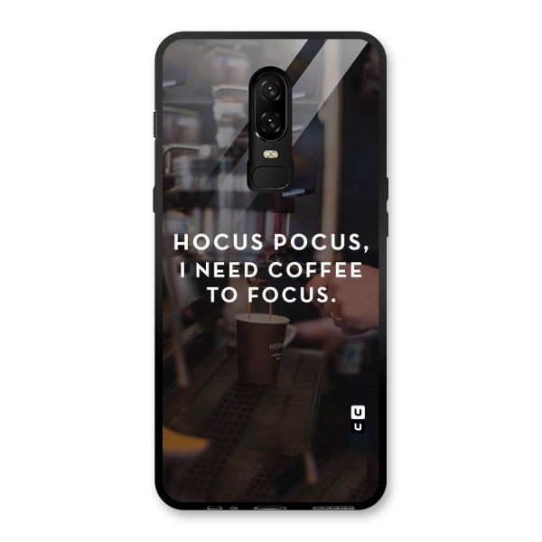 Coffee Focus Glass Back Case for OnePlus 6