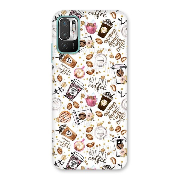 Coffee Pattern Back Case for Redmi Note 10T 5G