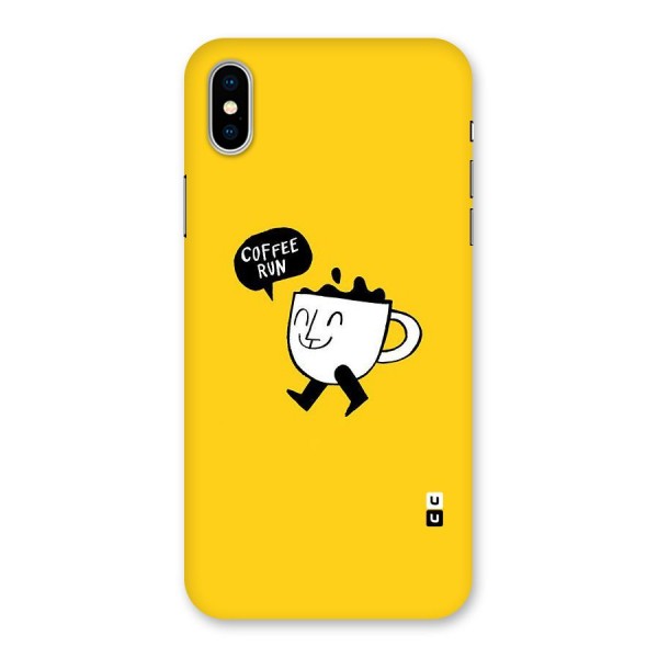 Coffee Run Back Case for iPhone XS