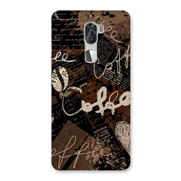 Coffee Scribbles Back Case for Coolpad Cool 1