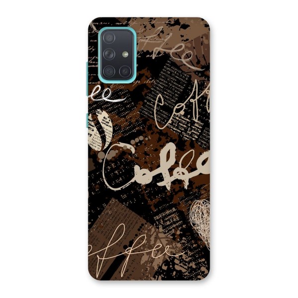 Coffee Scribbles Back Case for Galaxy A71