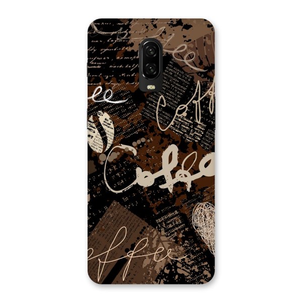 Coffee Scribbles Back Case for OnePlus 6T
