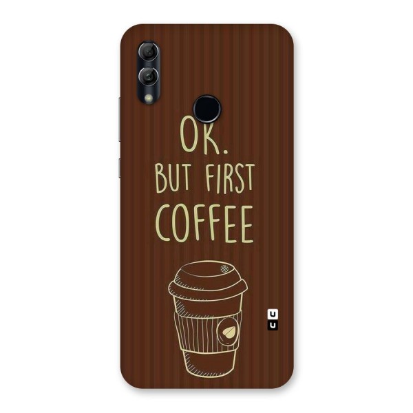 Coffee Stripes Back Case for Honor 10 Lite
