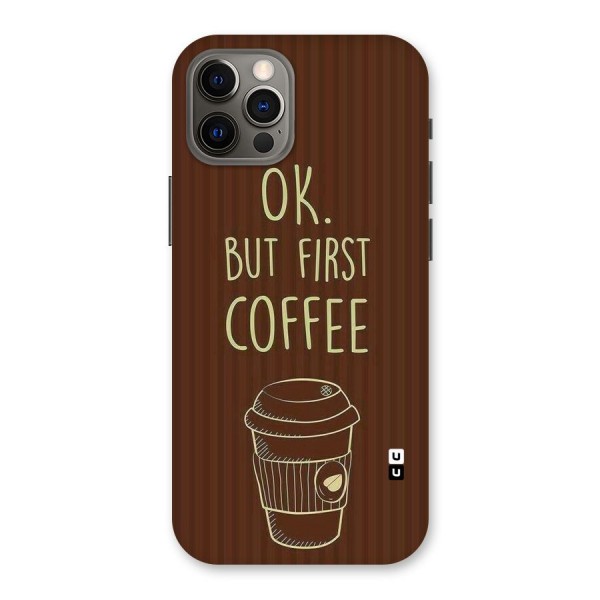 Coffee Stripes Back Case for iPhone 12 Pro
