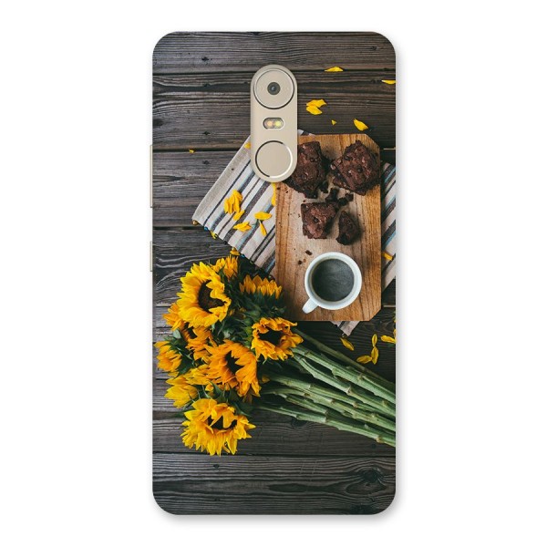 Coffee and Flowers Back Case for Lenovo K6 Note