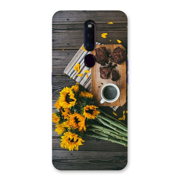 Coffee and Flowers Back Case for Oppo F11 Pro