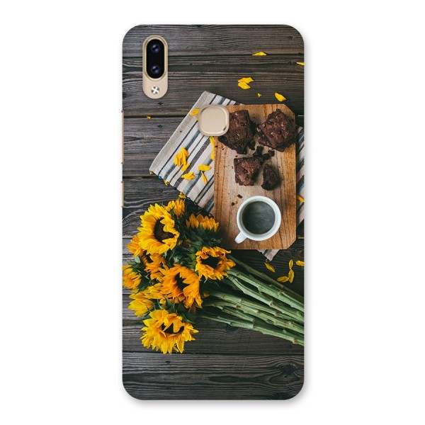 Coffee and Flowers Back Case for Vivo V9 Youth