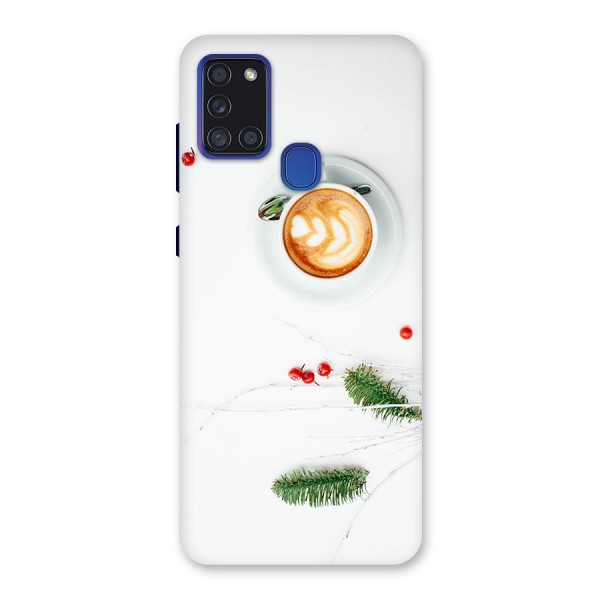 Coffee and Leafs Back Case for Galaxy A21s