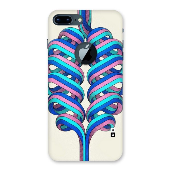 Coil Abstract Pattern Back Case for iPhone 7 Plus Logo Cut