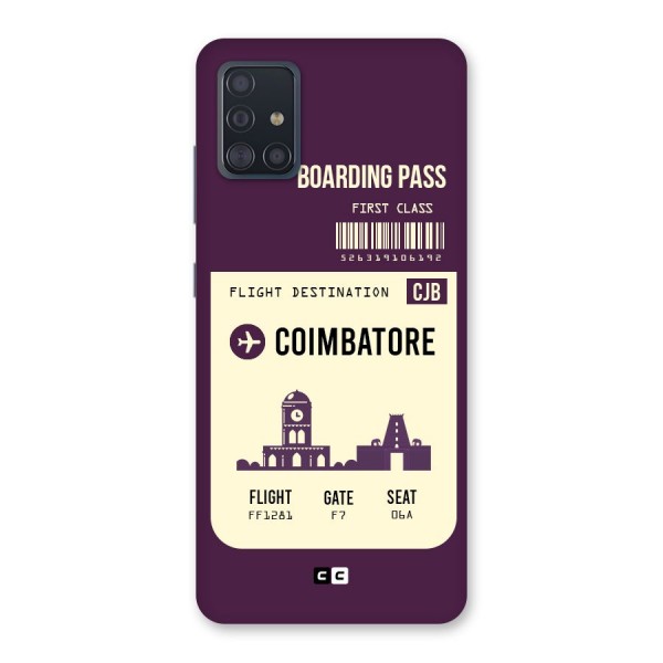 Coimbatore Boarding Pass Back Case for Galaxy A51