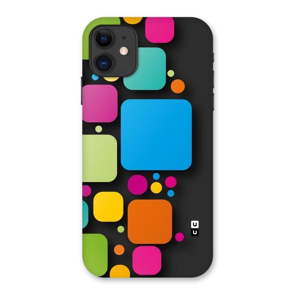 Color Boxes Abstract Back Case for iPhone 11