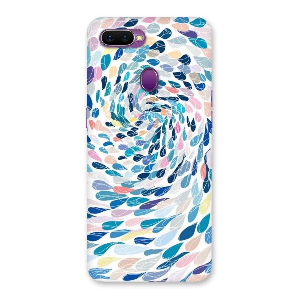 Color Droplets Swirls Back Case for Oppo F9