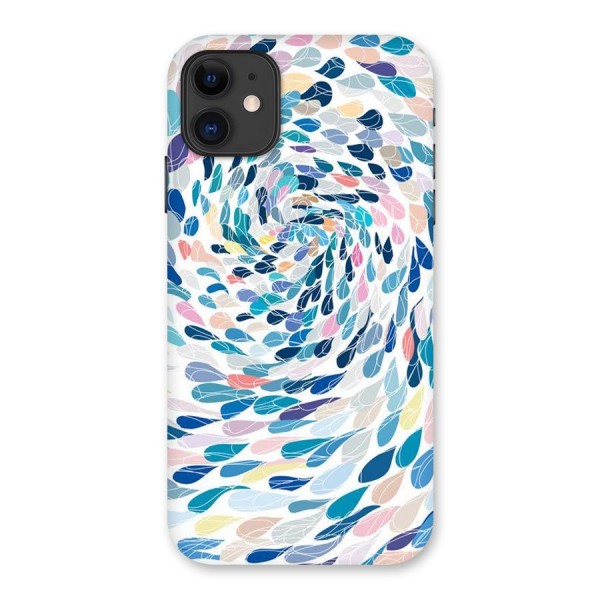 Color Droplets Swirls Back Case for iPhone 11