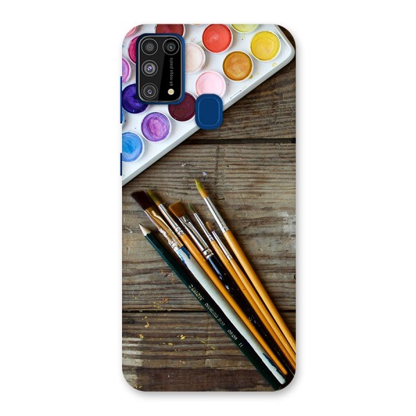 Color Palette and Brush Back Case for Galaxy F41