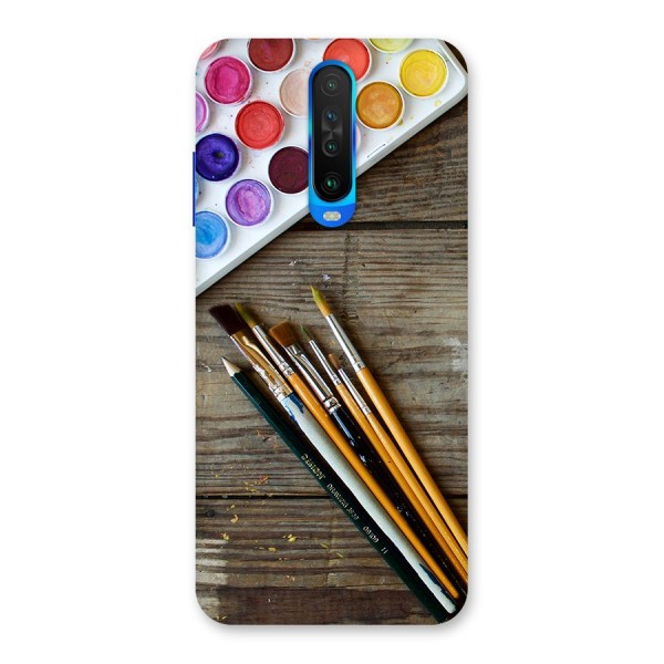 Color Palette and Brush Back Case for Poco X2