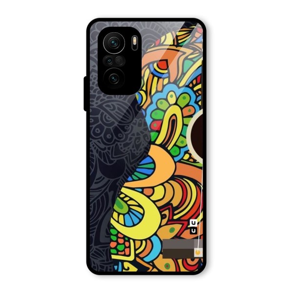 Colored Blocks Glass Back Case for Mi 11x