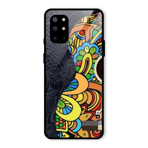 Colored Blocks Glass Back Case for OnePlus 8T