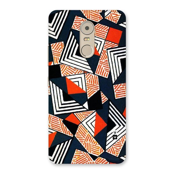 Colored Cuts Pattern Back Case for Lenovo K6 Note