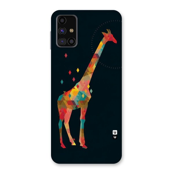 Colored Giraffe Back Case for Galaxy M31s