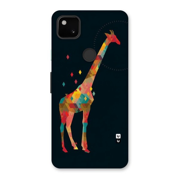 Colored Giraffe Back Case for Google Pixel 4a