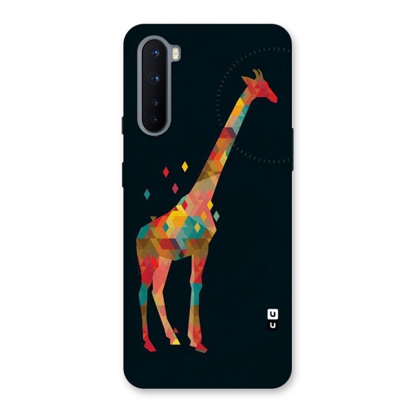 Colored Giraffe Back Case for OnePlus Nord