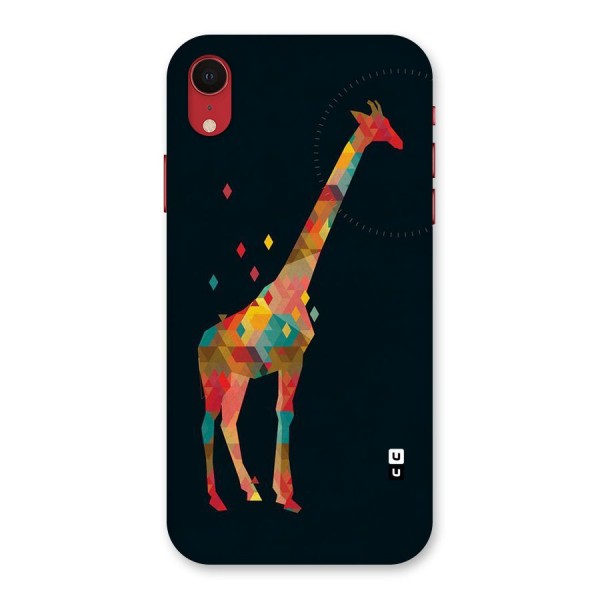 Colored Giraffe Back Case for iPhone XR
