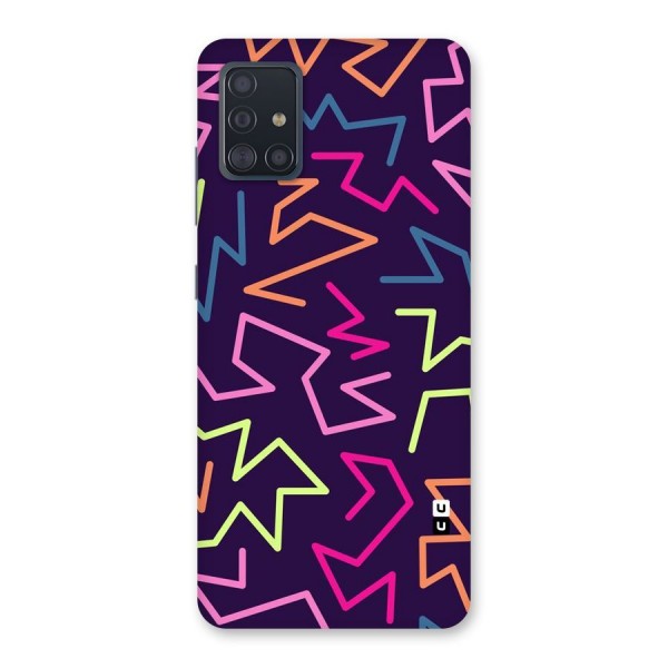 Colored Lines Back Case for Galaxy A51