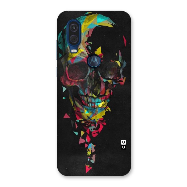 Colored Skull Shred Back Case for Motorola One Vision