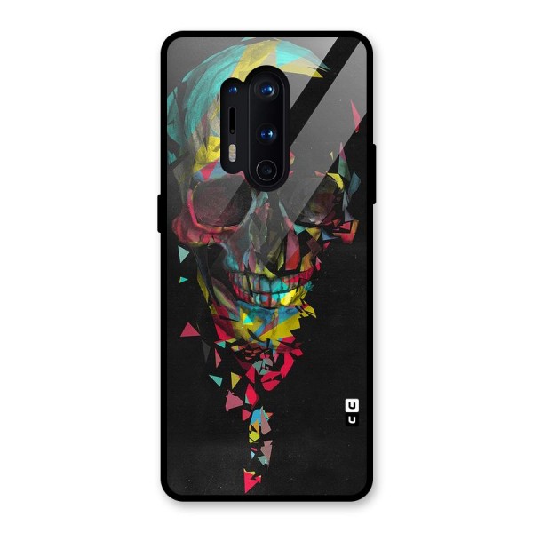 Colored Skull Shred Glass Back Case for OnePlus 8 Pro
