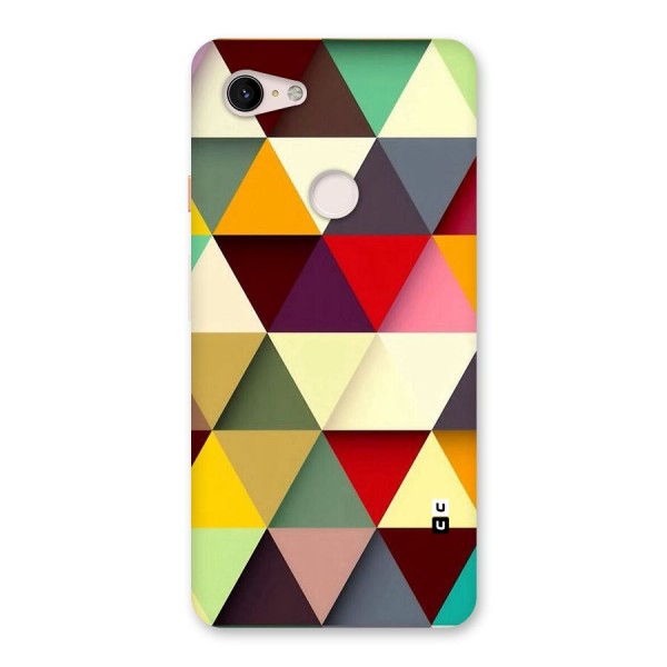 Colored Triangles Back Case for Google Pixel 3 XL