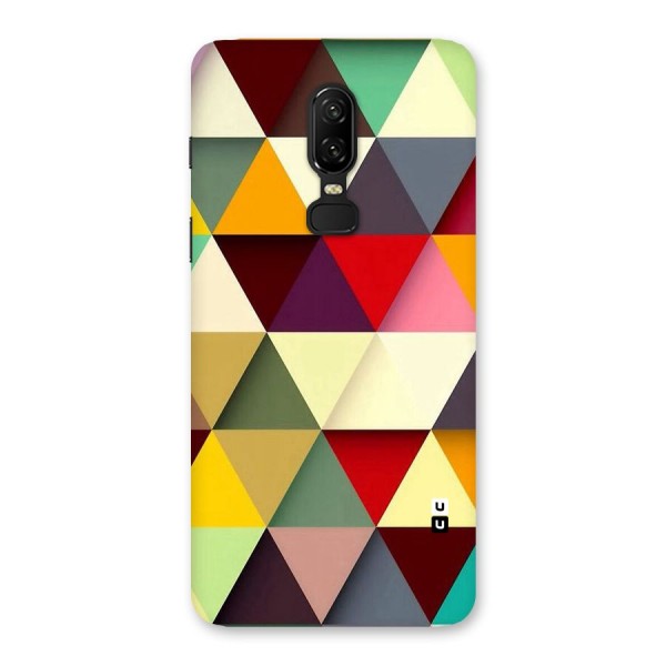 Colored Triangles Back Case for OnePlus 6