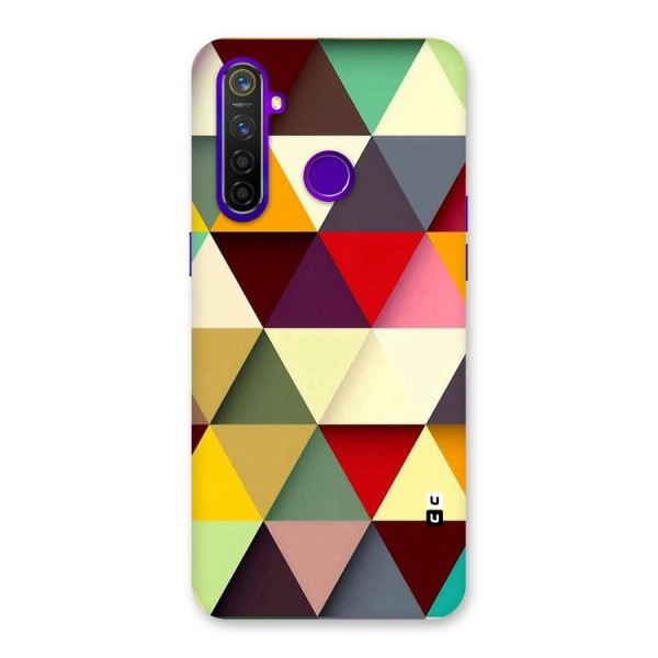 Colored Triangles Back Case for Realme 5 Pro