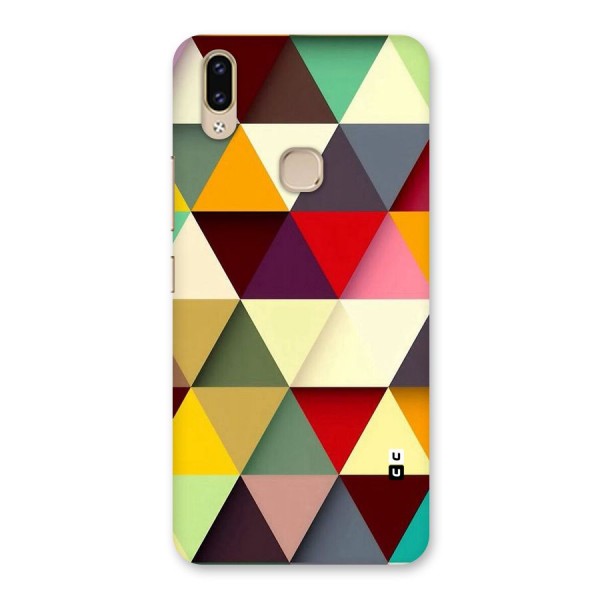 Colored Triangles Back Case for Vivo V9 Youth