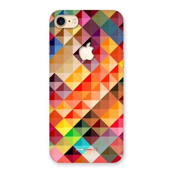 Colorful Cubes Back Case for iPhone 7 Apple Cut