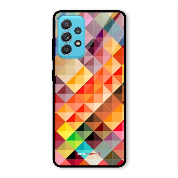 Colorful Cubes Glass Back Case for Galaxy A52