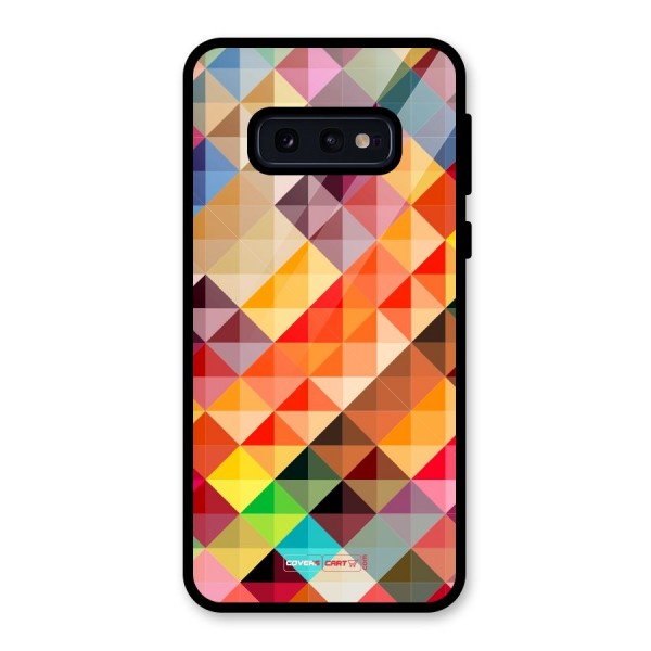 Colorful Cubes Glass Back Case for Galaxy S10e